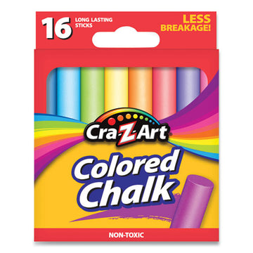 Cra-Z-Art® Colored Chalk, Assorted Colors, 16-pack freeshipping - TVN Wholesale